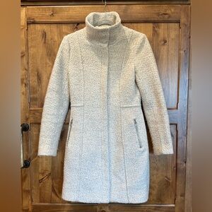 H&M Neutral Color Wool Blend Coat Size 4